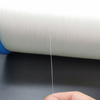 0.11MM पॉलिएस्टर मोनोफिलामेंट रासायनिक प्रतिरोध पीईटी मोनोफिलामेंट यार्न 50Denier बुनाई यार्न
