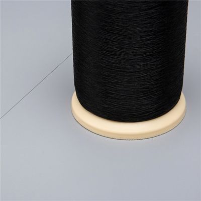 OEM 0.25 मिमी काली पॉलिएस्टर फिलामेंट यार्न पीईटी ब्रैटेड आस्तीन