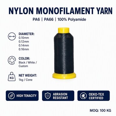 0.15MM 0.18MM 0.20MM 100G 200G 400G 1000G नायलॉन पॉलीयामाइड मोनो यार्न फैक्टरी सीधे बेचें